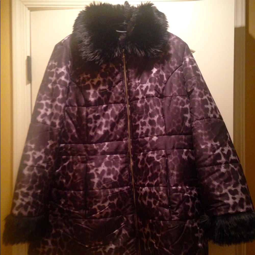Susan Graver Animal Print Quilted Jacket
